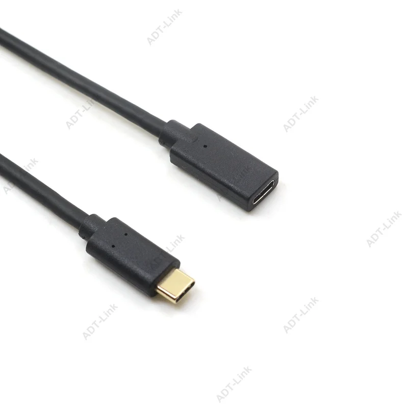 Угловой кабель-удлинитель для передачи данных типа C USB 3 1 мужчин и женщин 0 м 6 8 фут