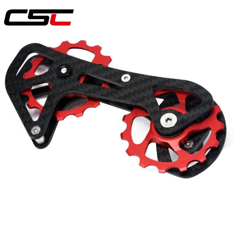 

Road bicycle rear derailleur pulleys Bike Carbon ceramic bearing jockey wheels15T-15T Use for 6800 6870 9000 9070