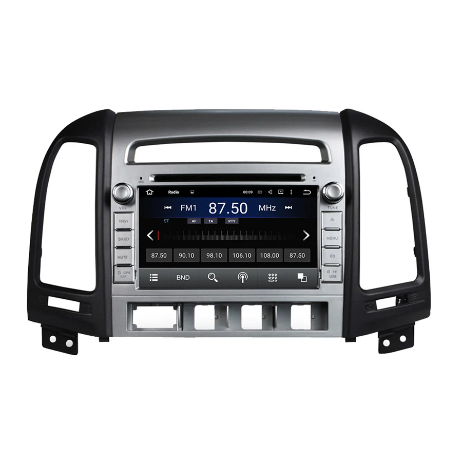 Navirider Android 9,0 автомобильный Радио плеер для hyundai Santa Fe 2011 Автомобильный gps головное устройство мультимедийная Поддержка камеры и рулевого колеса