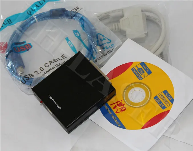 DJ этап лазерное шоу Дизайнер v2.3 USB Мощность питания ПК ilda дискотека лазерный свет