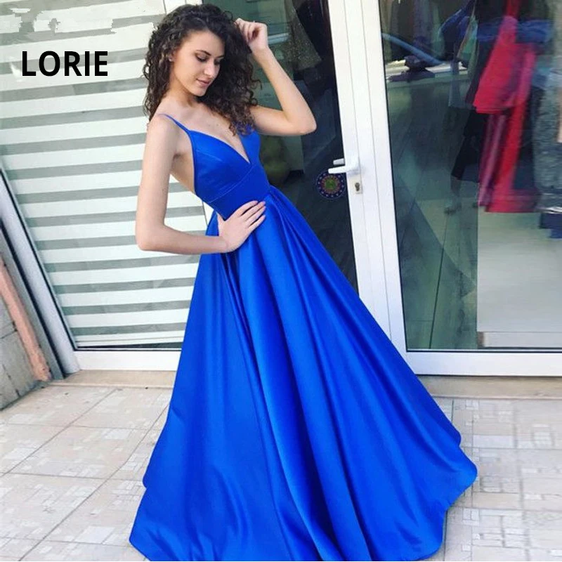Привлекательное вечернее платье LORIE с V образным вырезом и высоким разрезом