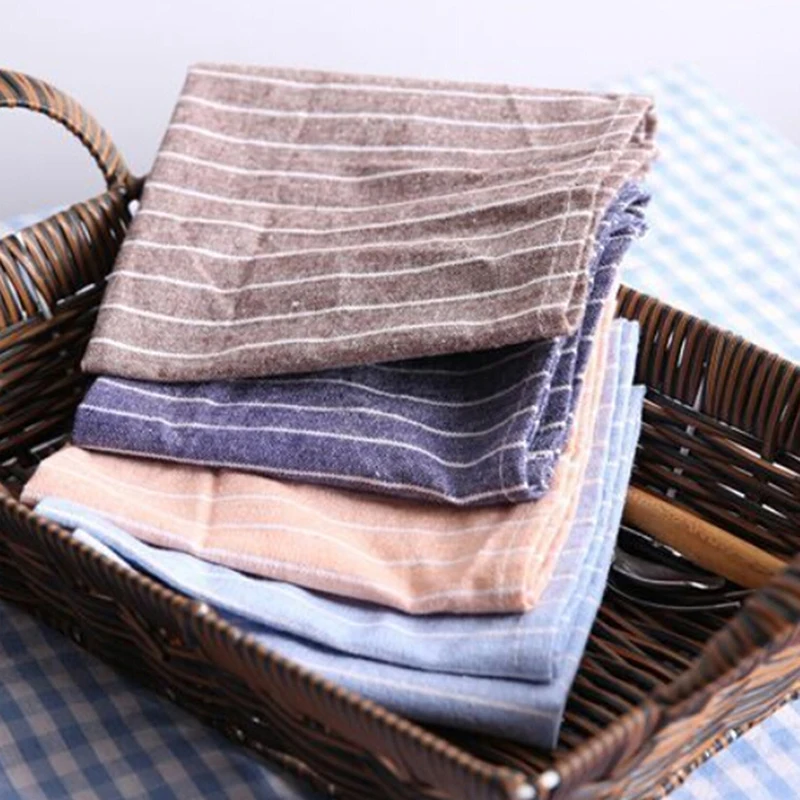 3 цвета хлопковые и льняные салфетки термоизоляционный коврик для обеденного