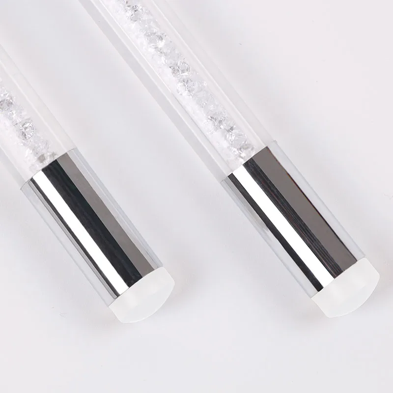 1 шт. двусторонняя Кисть для нанесения гель лака и лака|painting pen|silicone nail art toolsuv gel pen |