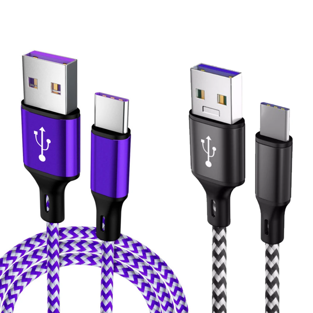 TYPE-C кабель для передачи данных ультра быстрой зарядки плетеные данные линейные