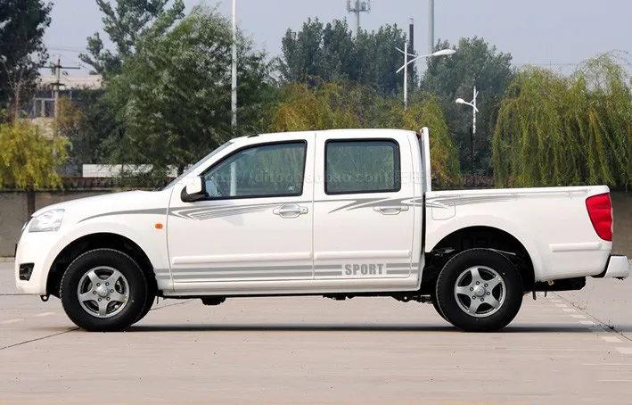 Silver gray Автомобильные наклейки на весь кузов и наклейки для украшения пикапа грузовик боковой Стикер для Ford F серии F150 F450 F550 F650 автомобильные аксессуары - Название цвета: Silver gray