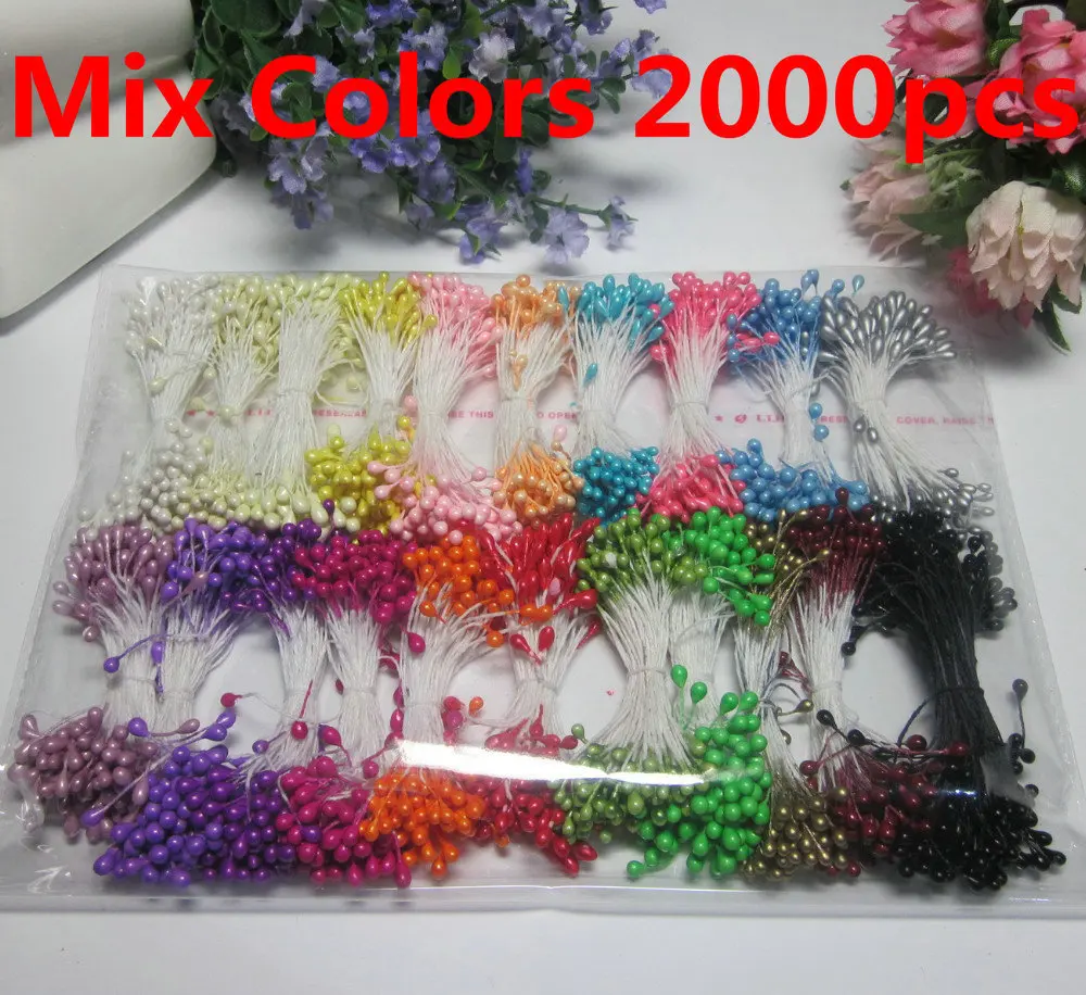 Оптовая продажа разноцветные искусственные жемчужные тычинки Be in common use в виде