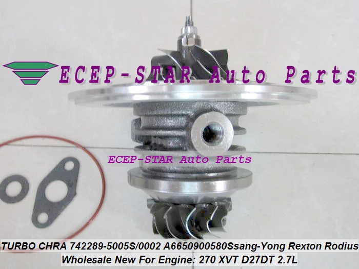 Турбо картридж CHRA core 742289 5005S 0004 A6650900580 A6650900480 A6650901580 для Ssang Yong Rexton Rodius D27DT|turbo
