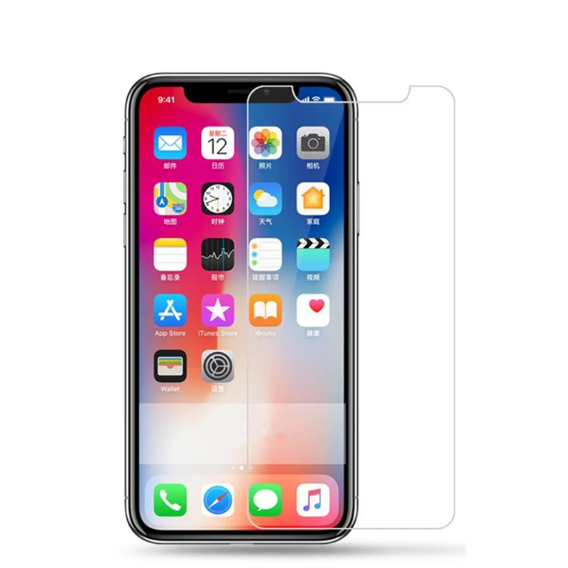 HCZCI для iPhone 7 8 6 6s Plus закаленное стекло X XR XS Max 5 SE S высокое качество защита экрана |