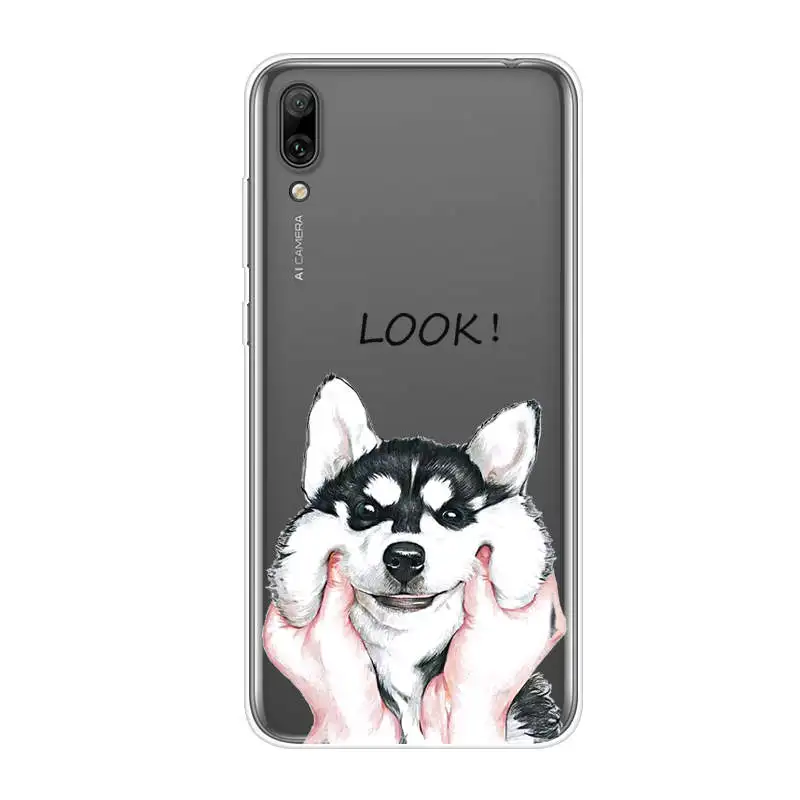 Чехол для Huawei Y7 2019 чехол Prime 6 26 дюйма силиконовая Мягкая задняя крышка из ТПУ