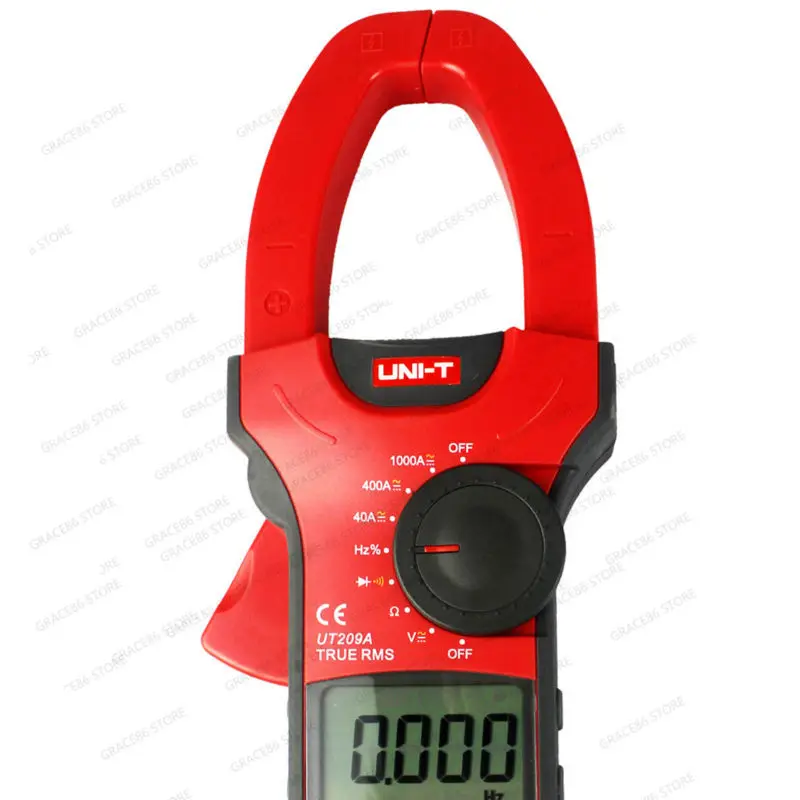 UNI-T UT209A ЖК-дисплей Цифровой мультиметр зажим True RMS AC/DC V res freq temp gb0639 |