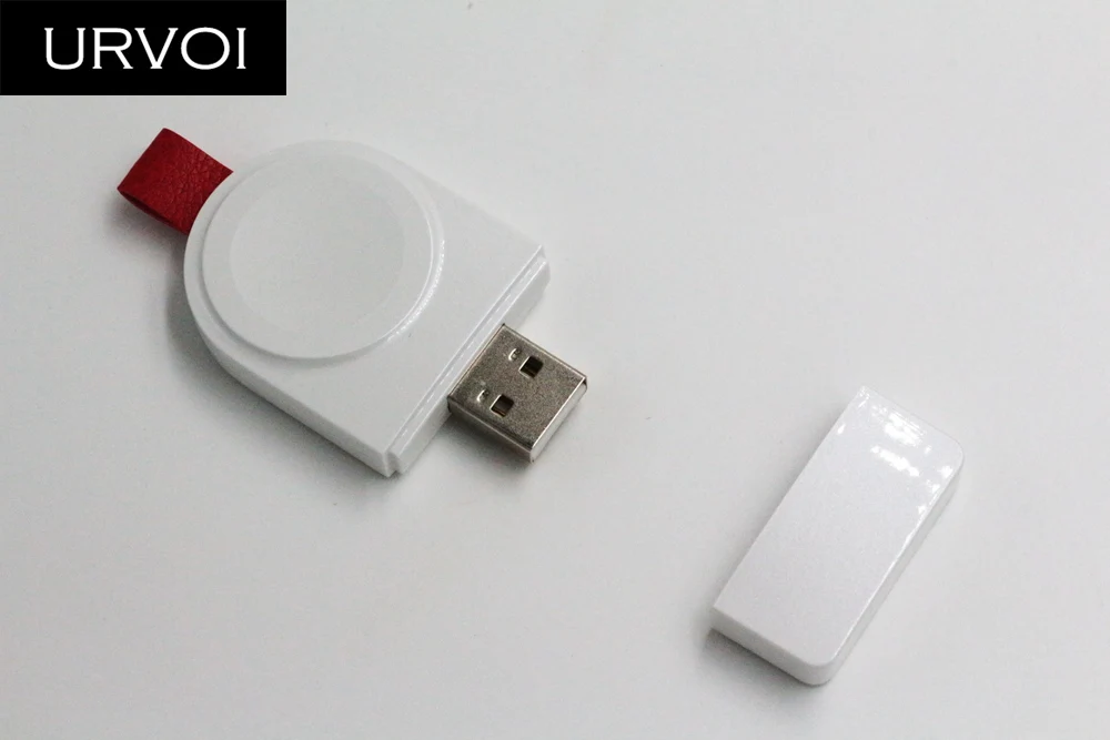 URVOI зарядное устройство для Apple Watch series 4 3 2 1 портативный беспроводной держатель для зарядки удобный Магнитный стенд 2 Вт вход USB разъем