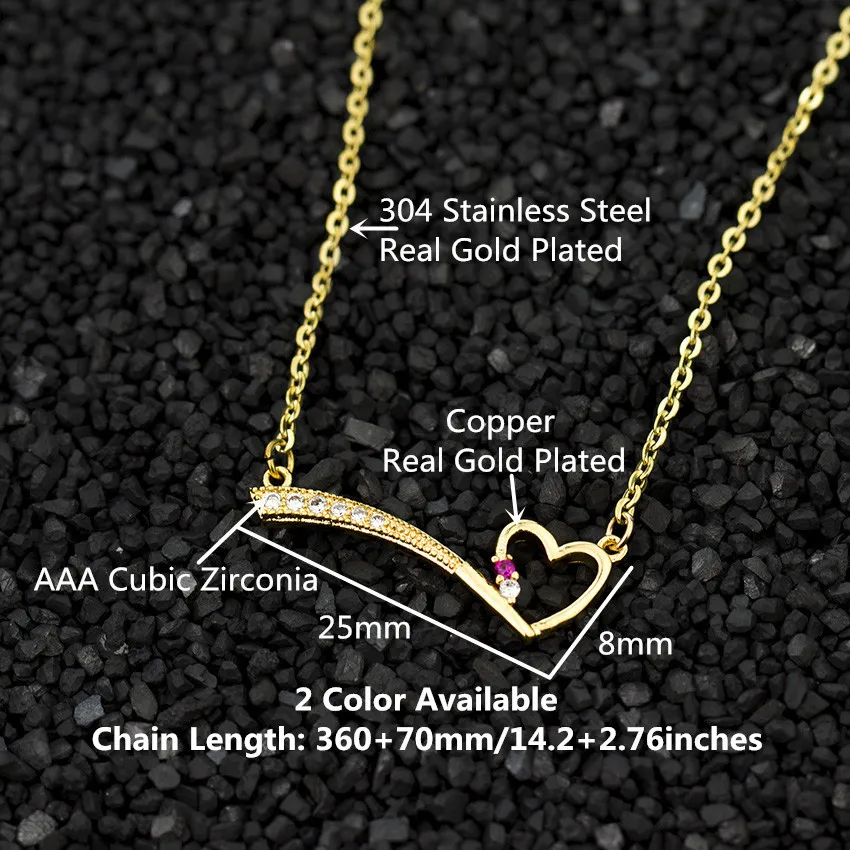 Романтическое ожерелье с сердцем яркие ювелирные изделия Длинные ожерелья