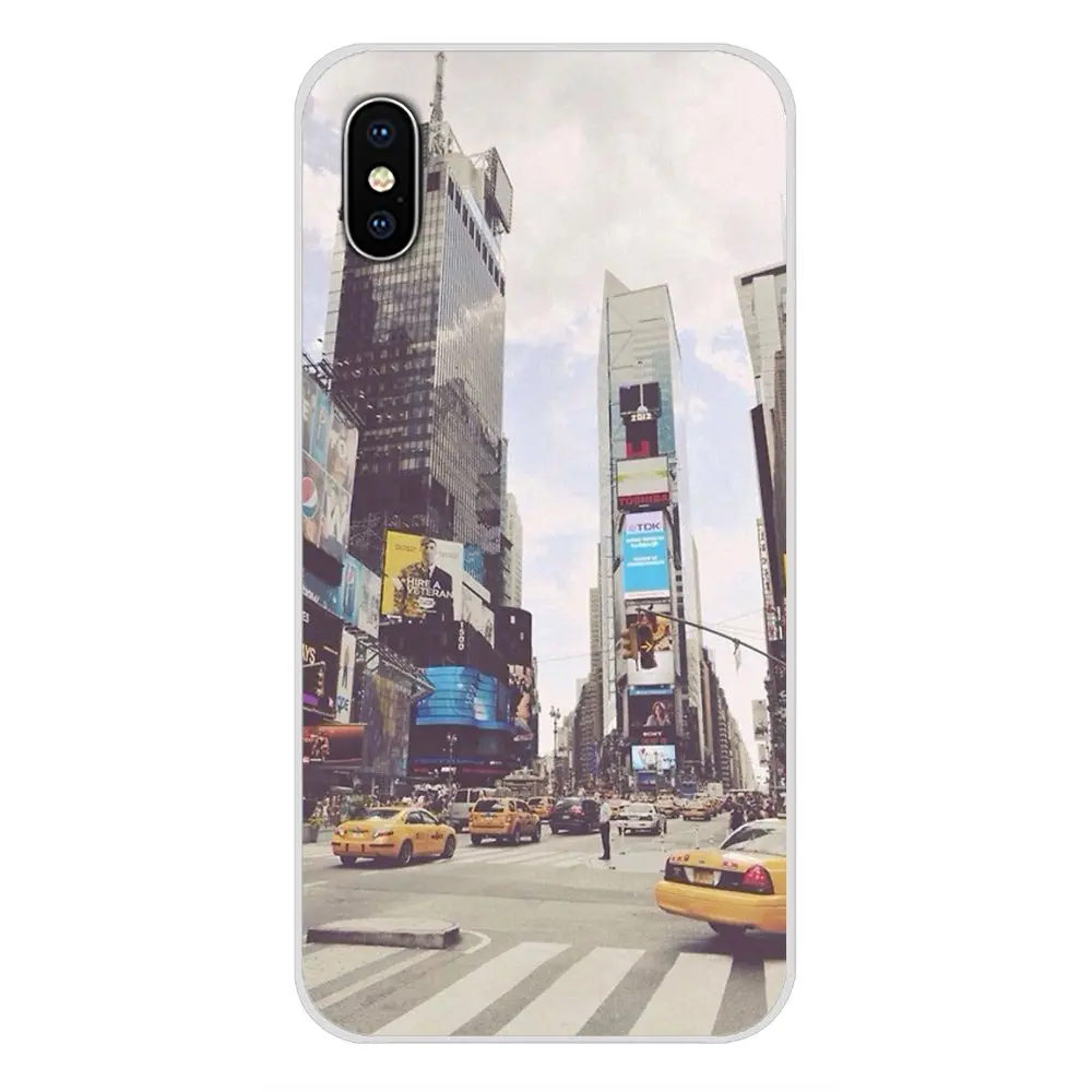 Прозрачный мягкий чехол для Samsung A10 A30 A40 A50 A60 A70 Galaxy S2 Note 2 3 Grand Core Prime NYC NEW YORK city