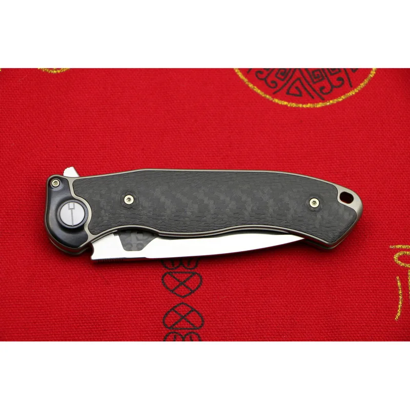 

VENOM BONE DOCTOR M390 steel Titanium CF Flipper folding knife outdoor camping hunting survival pocket kitchen knives EDC tool