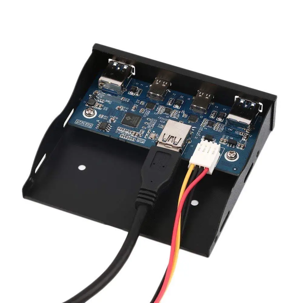 10 1 дюймовый флоппи накопитель с передней панелью 2 порта USB 3 5 и 0 Type C 20 контактным