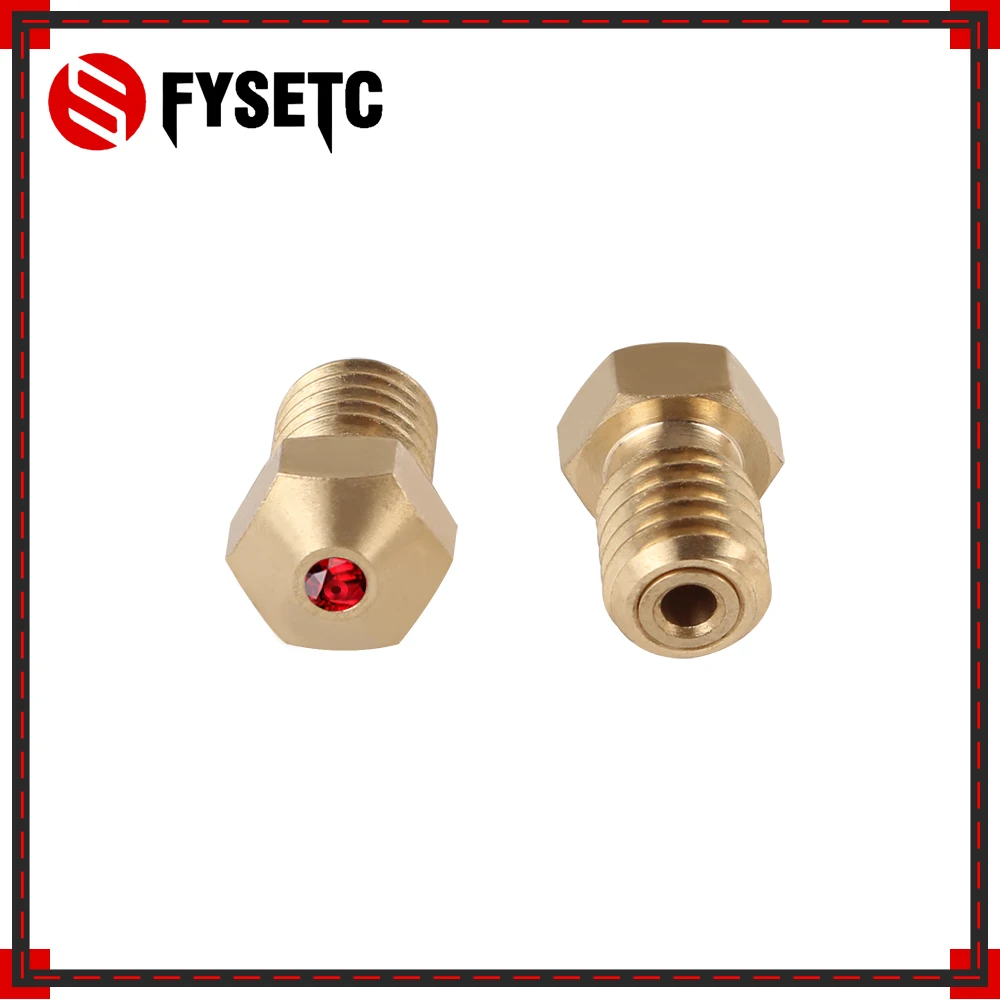 E3D рубиновый сапфировый сопло V6 1 75 мм сопла 0 4 Температура для PETG ABS PET PEEK NYLON PRUSA I3