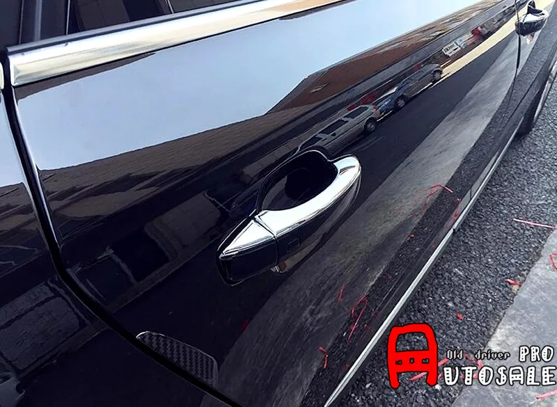 Для Audi A6 C7 2012 2015 ABS Глянцевая внешняя хромированная крышка боковой дверной ручки