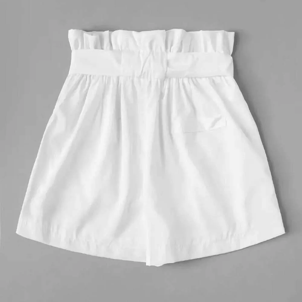 

Fashion Summer shorts women feminino Pocket Loose Lady Beach Casual Shorts
