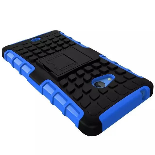 For Microsoft Nokia Lumia 540 Case 5.0'' Hybrid Kickstand Rugged Rubber Armor Hard PC+TPU With Stand Function Cover Cases 100pcs |