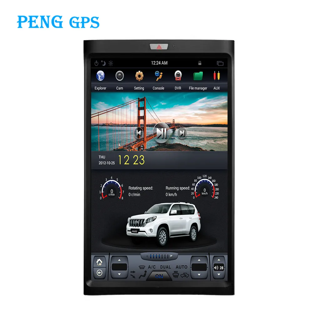 2 + 32 Tesla стиль вертикальный экран Android 7 Автомобильный GPS навигатор для Ford