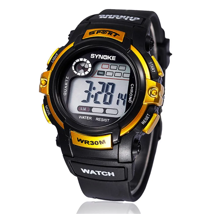 # 5001Boy цифровой светодиодный Кварцевый Будильник Дата спортивные