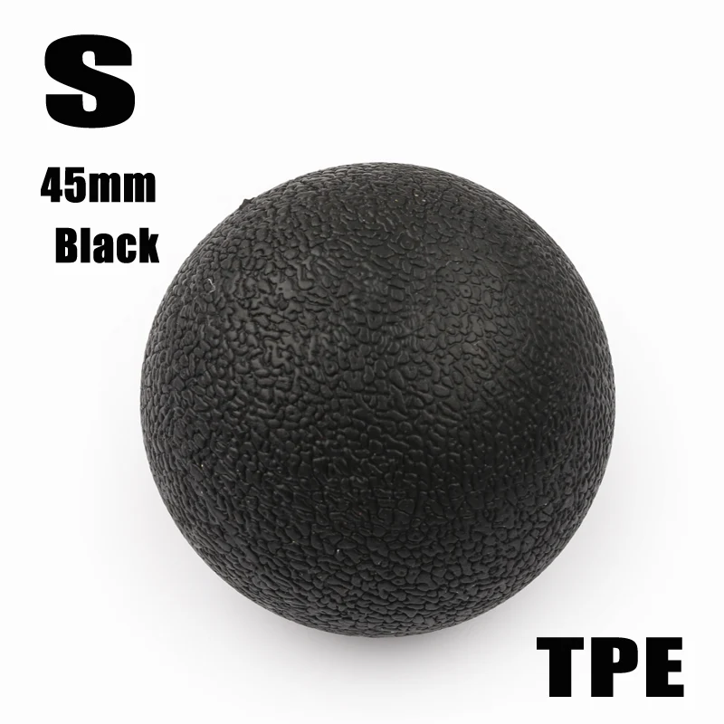 S black ITSTYLE мяч для Лакросса спортивные мышцы расслабляющие усталость ролик Тренажерный Зал Фитнес Массаж терапия триггер точка тела Йога упражнения мяч - Цвет: S black