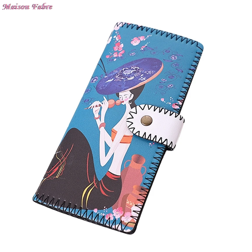 Модная сумка & WalletsCartoon Длинный кошелек с рисунком для монет визитницы сумочка