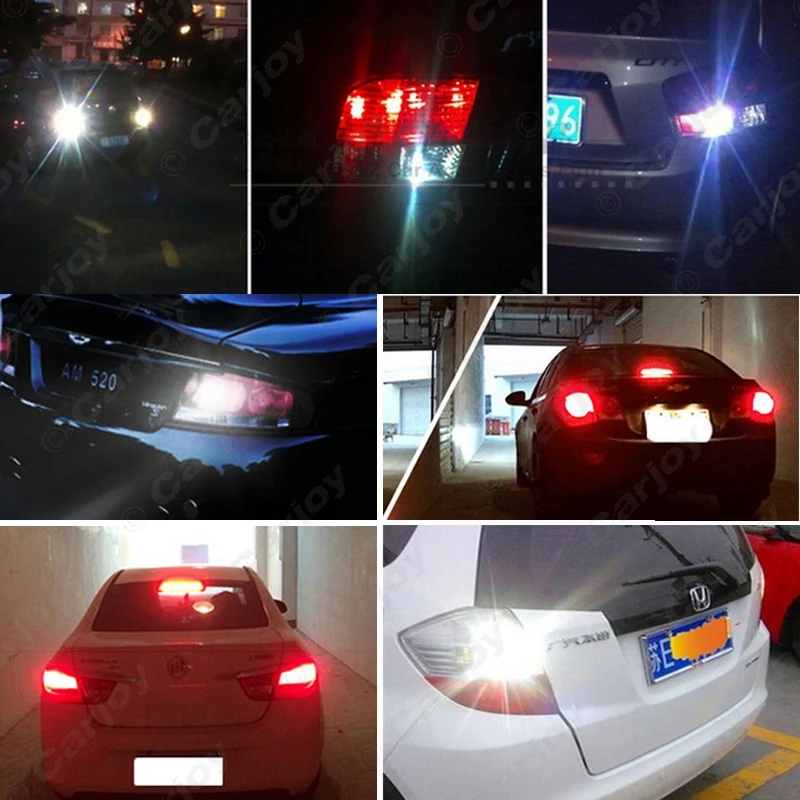 LEEWA 10Pcs/lot S25 COB 12 SMD Led 1157 BAY15D P21/5W Auto Car Signal Brake Lights Back Up Styling #CA5362 | Автомобили и