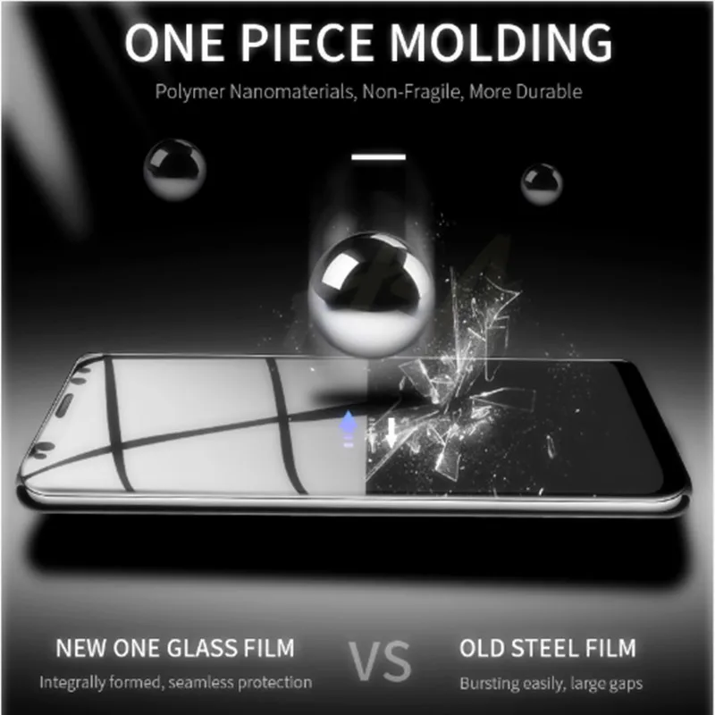 Protective Glass on the For Samsung Galaxy S9 S9Plus Tempered Screen Protector 5D Curved Edge S8 | Мобильные телефоны и