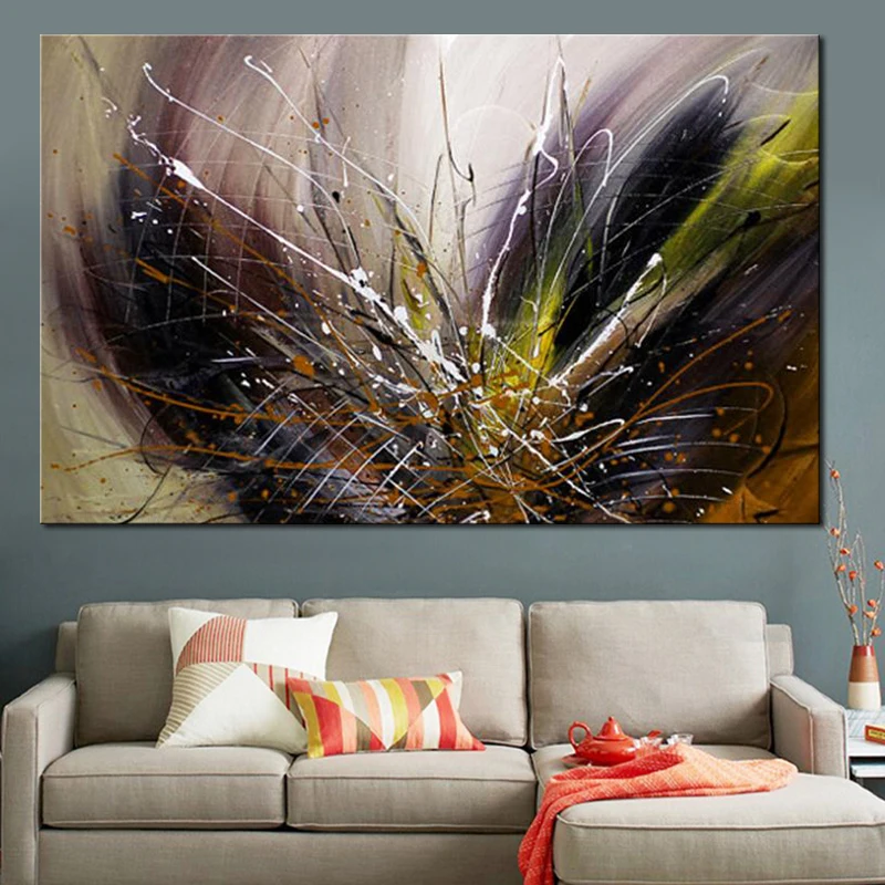 100% ручная роспись современные абстрактные акриловые картины маслом на холсте
