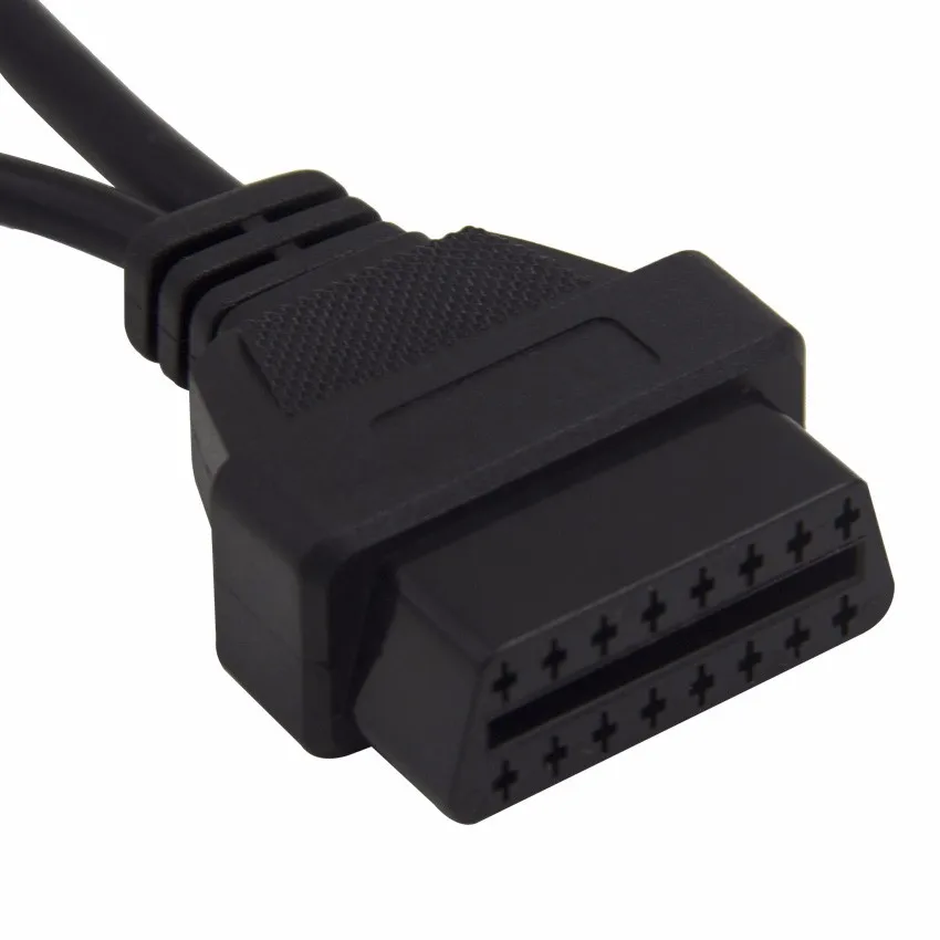 Адаптер VAG для AUDI 2X2 OBD1 OBD2 автомобильный диагностический кабель 2P+ 2P подходит для VW/Audi 2X2Pin к OBD2 16Pin гнездовой разъем