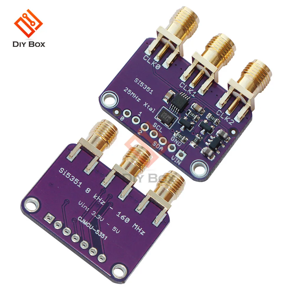 Плата прерывателя генератора сигналов часов Si5351A Si5351 для Arduino IDE I2C контроллер SMA