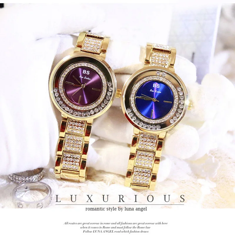 2017 женские кварцевые часы Роскошные бриллиантовые знаменитые элегантные