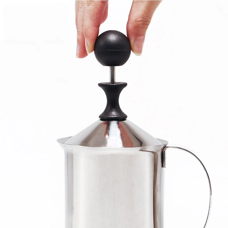 400/600 мл Нержавеющая сталь двойной сетки Молочники латте мейкер молочной пены для