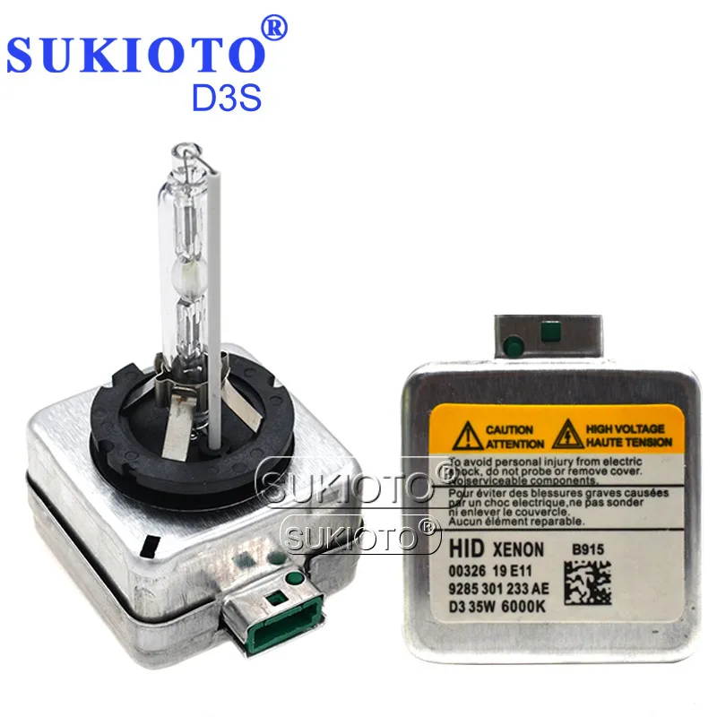 SUKIOTO 20 шт. 35 Вт качество D1S лампы ксеноновые HID светильник 1s D3S 85410 4300K 5000K 6000K