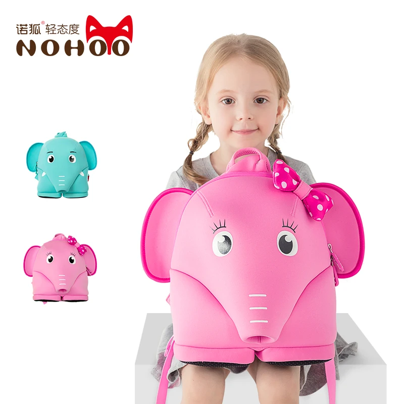 NOHOO школьные ранцы для мальчиков и девочек mochila escolar мультфильм 3D слон высокое качество рюкзак Водонепроницаемый Детская сумка sac dos enfant