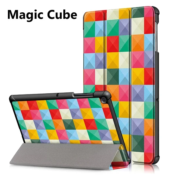 Magic Cube Ультра тонкий трехкратный смарт-чехол PU Чехол подставка оболочка планшет Funda для samsung Galaxy Tab S5e 10," SM-T720/T725 выпуск - Цвет: Magic Cube