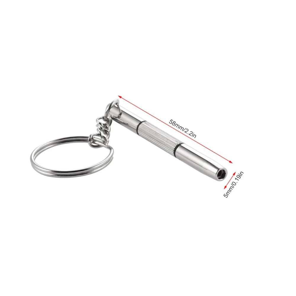 100pcs/pack 3 in 1 Eyeglass Screwdriver Sunglass Glasses Watch Repair Tool Kit with Keychain Portable Wholesale | Инструменты