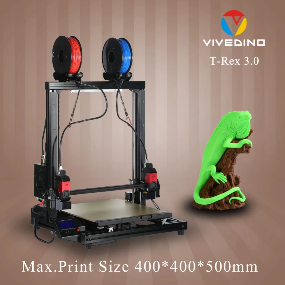 T Rex3 + 3D принтер с отдельной двойной кареткой для высококачественной