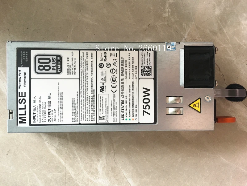Источника питания для R620 R720 5NF18 CN 05NF18 D750E S1 E750E S0 F750E CWKMX 6W2PW 750W полностью