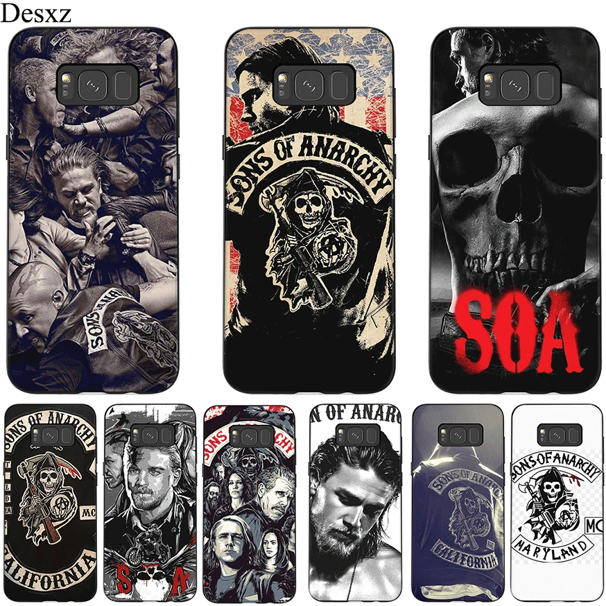 Силиконовый чехол для телефона Sons Of Anarchy Samsung Galaxy M10 M20 M30 J6 Note 8 9 защитный