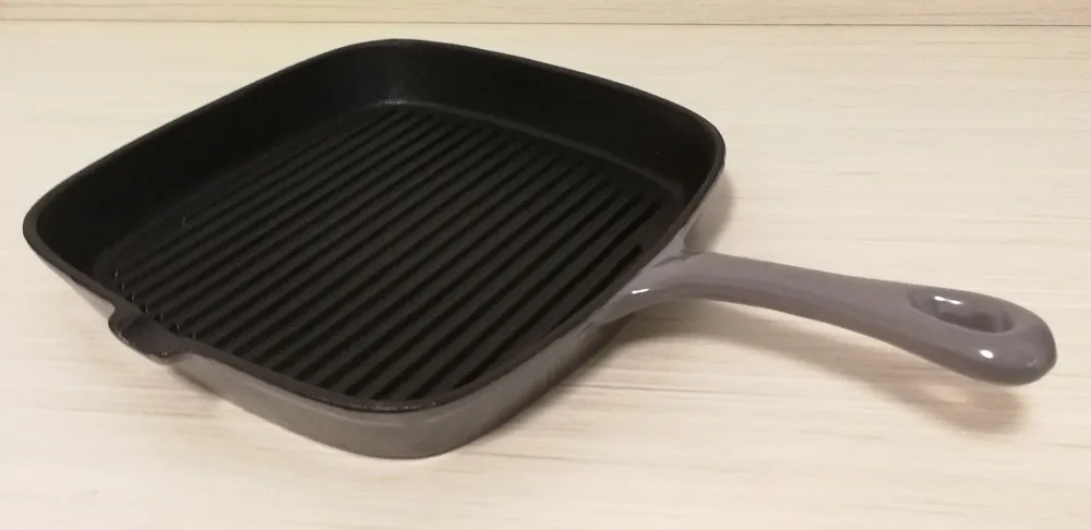 Чугунная сковорода для жарки рыбы стейка антипригарная steak pan cast iron frying paniron pan