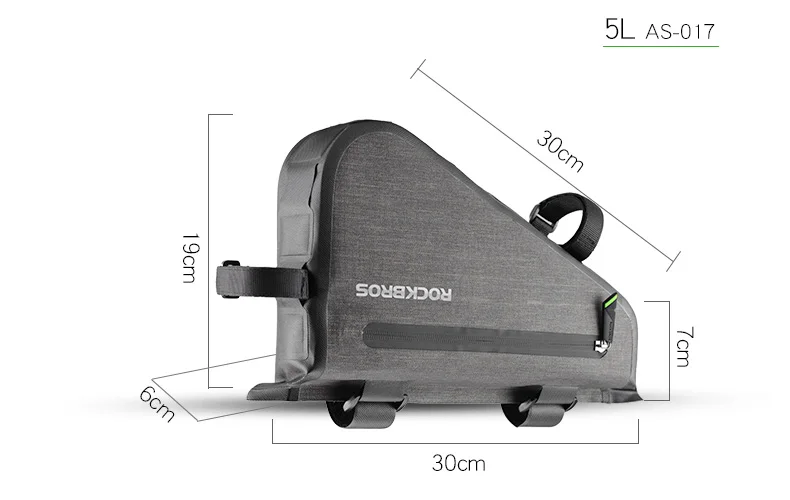 ROCKBROS 8L MTB дорожные велосипедные сумки треугольная сумка Светоотражающая непромокаемая Паньер портативная Регулируемая велосипедная сумка Аксессуары для велосипеда
