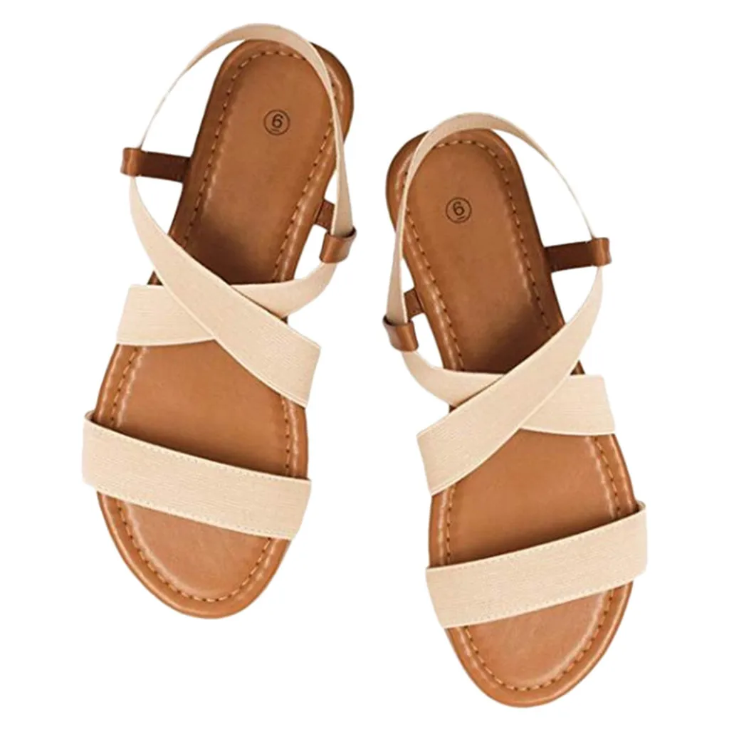 Zapatos de mujer; женские босоножки; модные повседневные сандалии на плоской подошве; однотонные Летние удобные сандалии; обувь на плоской подошве