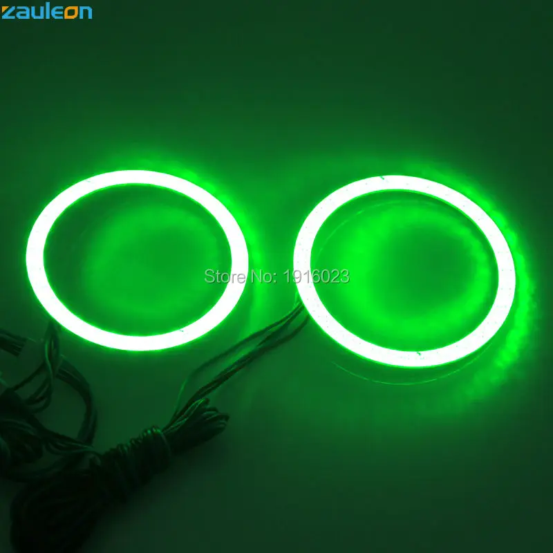 2 шт. RGB ангельские глазки 101 8 мм COB LED свет DRL беспроводной ИК контроллер для фар