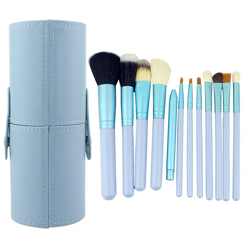 Профессиональные кисти для макияжа лица 12 шт. набор кистей контурная основа