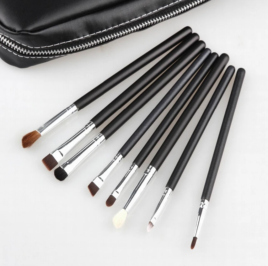 Professional Cosmetics Makeup Brush Set 12Pcs Brushes Cosmetic Kit Leather Bag Pouch Brand Make UP Tool | Красота и здоровье
