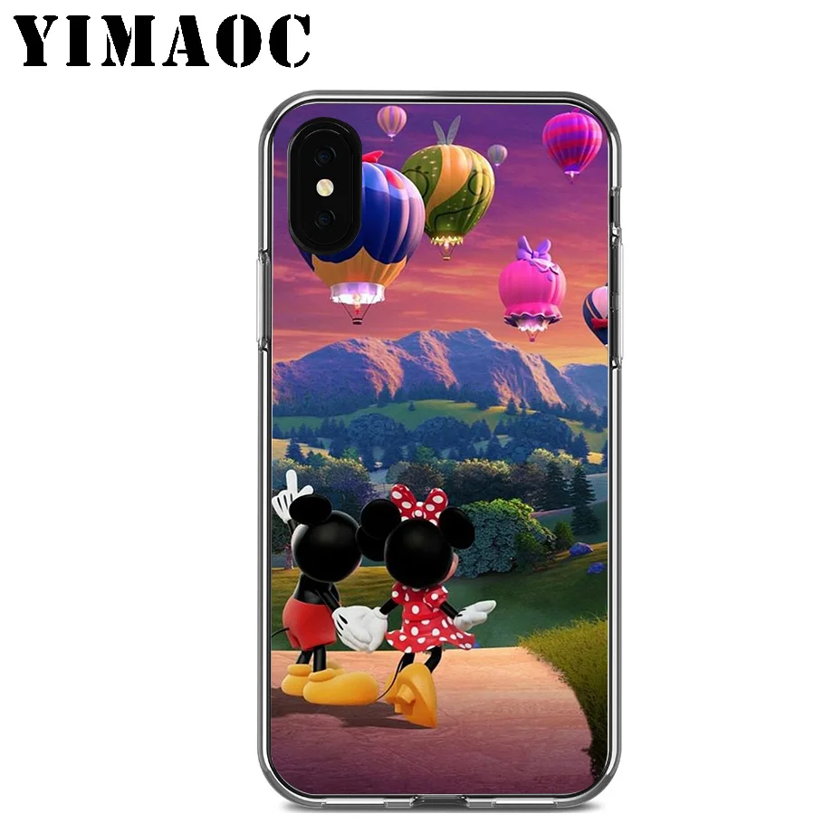 YIMAOC Микки Минни Маус Мягкий ТПУ силиконовый чехол для Apple Iphone Xr Xs Max X 10 8 Plus 7 6 S SE 5s 5 |