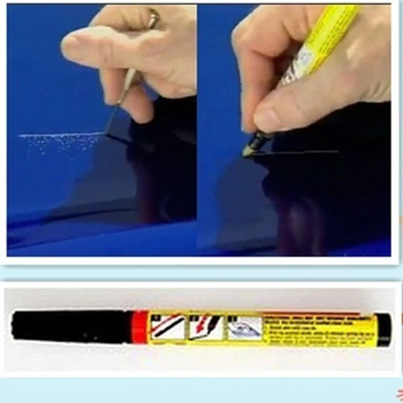 Ручка для рисования VSTM Fix It PRO Clear Coat применение автомобильного аппликатора