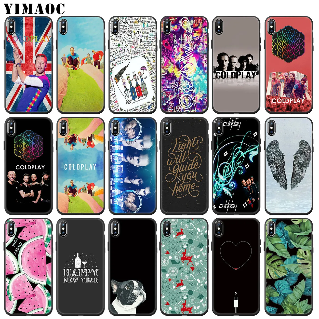Чехол для телефона YIMAOC Coldplay мягкий силиконовый чехол iPhone 11 Pro XS Max XR X 6 6S 7 8 Plus 5 5S SE 10